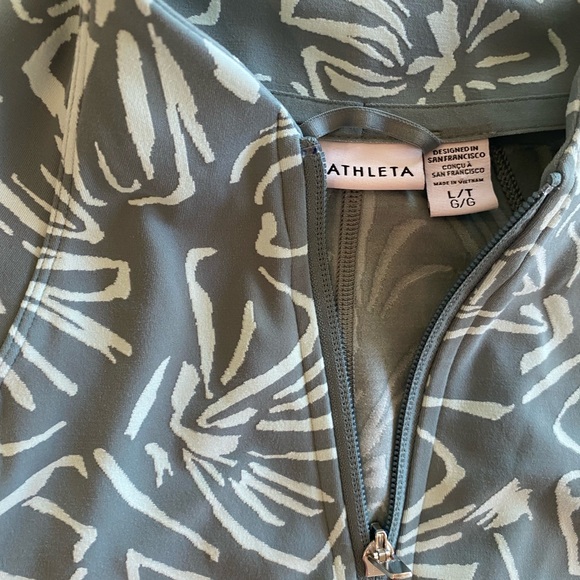 Athleta Floral Zip-Up Jacket LT - Picture 2 of 4